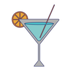 orange cocktail with straw