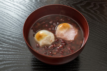 おしるこ　sweet red bean(adzuki)  japanese sweet soup 