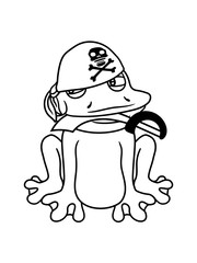 verkleidung kopftuch matrose kapitän pirat seemann seeräuber kostüm säbel hut mütze schwert meer schiff mannschaft frosch sizend süß niedlich lustig comic cartoon clipart froschkönig kröte