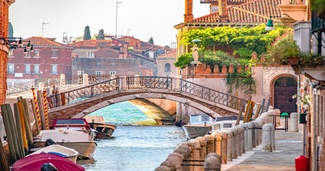 Italy beauty, view from Dorsoduro to Giudecca in Venice, Venezia