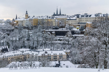 Luxemburgo con nieve