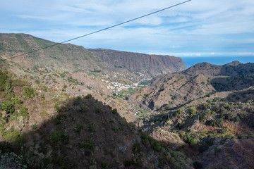 view of la gomera canarias mountain