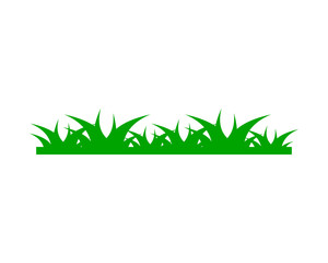 Grass logo design template