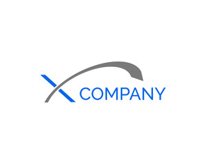 Initial letter X logo template design