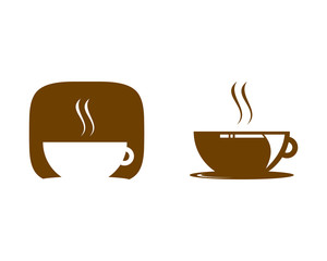 Set of Coffee Shop Logo Icon Template Design Vector Illustration