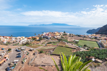 Obraz premium aerial landscape view of la gomera