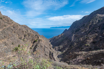view of la gomera canarias mountains