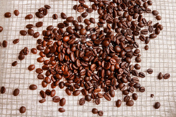 Coffee beans background.