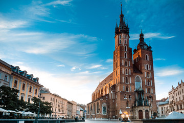 Fototapeta KRAKOW, POLAND - August 27, 2017: The Cloth Hall Krakow,listed as a UNESCO World Heritage Site since 1978, Poland obraz