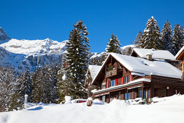 Fototapeta premium Winter in alps
