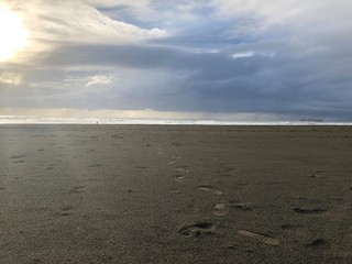 Ocean Beach footsteps