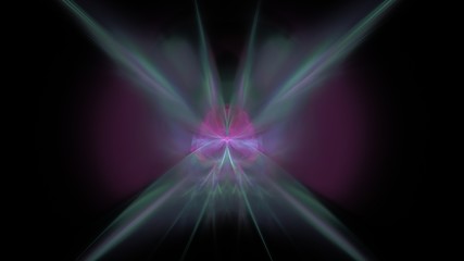 Fantasy chaotic colorful fractal pattern. Abstract fractal shapes. 3D rendering illustration background or wallpaper