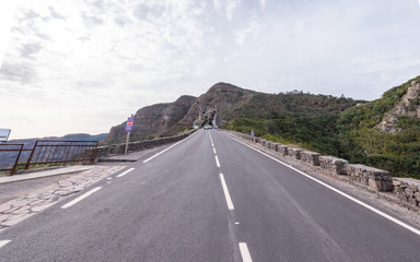road in la gomera mountains