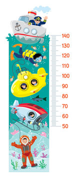 Under The Sea Meter Wall Or Height Chart