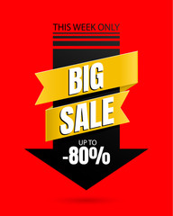 Special offer Big Sale banner template vector design