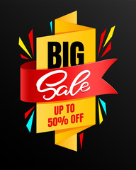 Special offer Big Sale banner template vector design