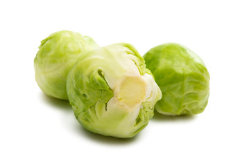 Fototapeta premium brussels sprouts isolated