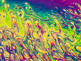 Psychedelic background. Universe of Flowers. Concept Art Design. Multicolored background. Abstract pattern.