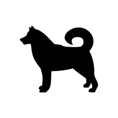 dog icon,dog breed husky