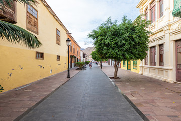 Fototapeta na wymiar street view la gomera canarias