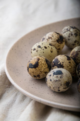 Obraz premium close-up quail eggs