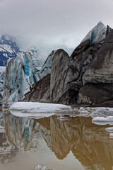 Abbruchkante des Svinafell-Gletschers, Island