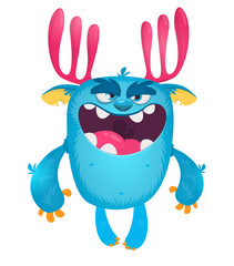 Cartoon monster illustration. Monster vector design