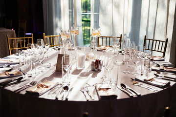 Gorgeous wedding table setup