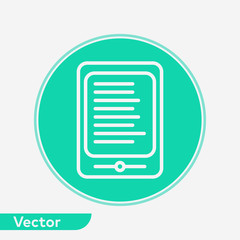 Ebook vector icon sign symbol