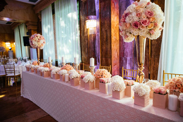 Gorgeous wedding table setup