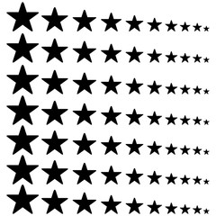 the background stars on a white background