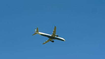 Plane leaving the airport
