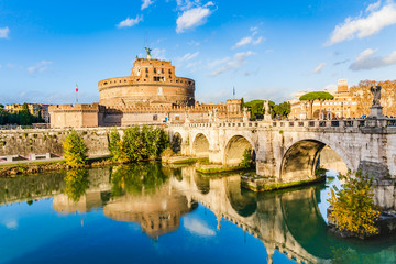 Castle Sant' Angelo (Mausoleum of Hadrian) in Rome, Italy