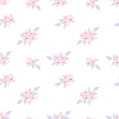 Fashionable pattern in small flowers. Floral seamless background for textiles, fabrics, covers, wallpapers, print, gift wrapping and scrapbooking. Raster copy