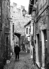 Palombara Sabina (Italy) - A little city on the hill in metropolitan area of Rome, on the Sabina countryside. Here a view of nice historical center.