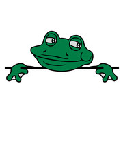 schild name fläche schreiben text rahmen rand mauer zeigen frosch sizend süß niedlich lustig comic cartoon clipart froschkönig kröte