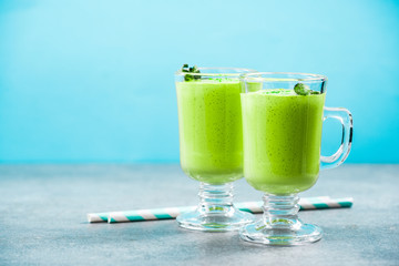 Matcha green tea milk shake, alternative diet