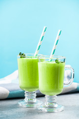 Refreshing Matcha green tea milk shake