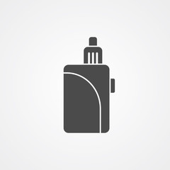Electronic cigarette vector icon sign symbol