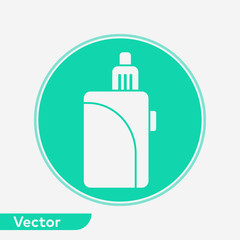 Electronic cigarette vector icon sign symbol
