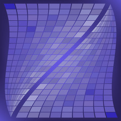 Obraz premium Abstract geometric composition with a wavy mosaic on a bright color background. Vector illustration for your design.