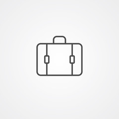 Suitcase vector icon sign symbol