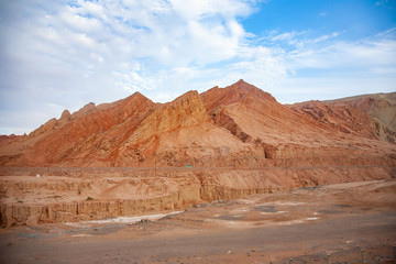 Fototapeta na wymiar landscape red mountains