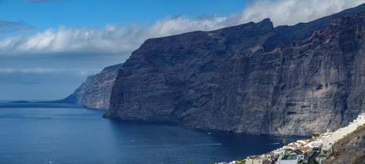 Fototapeta na wymiar Gigapan of Los Gigantes cliffs in Tenerife