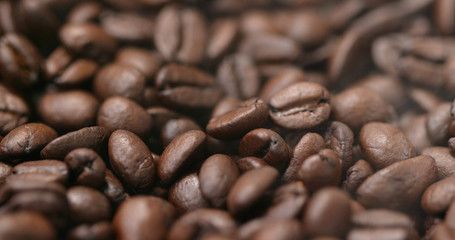 Stack of coffee bean