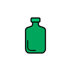 Bottle flat vector icon sign symbol