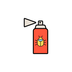 Bug spray vector icon sign symbol