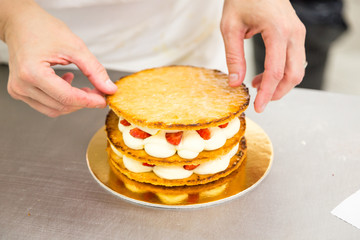 the millefeuille cake