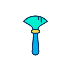 Dust brush vector icon sign symbol