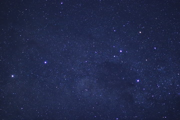 Fototapeta na wymiar Alpha Centauri on the left, Southern Cross on the right with Dark Nebula Coal Sack nearby at New Zealand sky